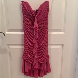 BCBG MAXAZRIA Chic Strapless Pink Dress
